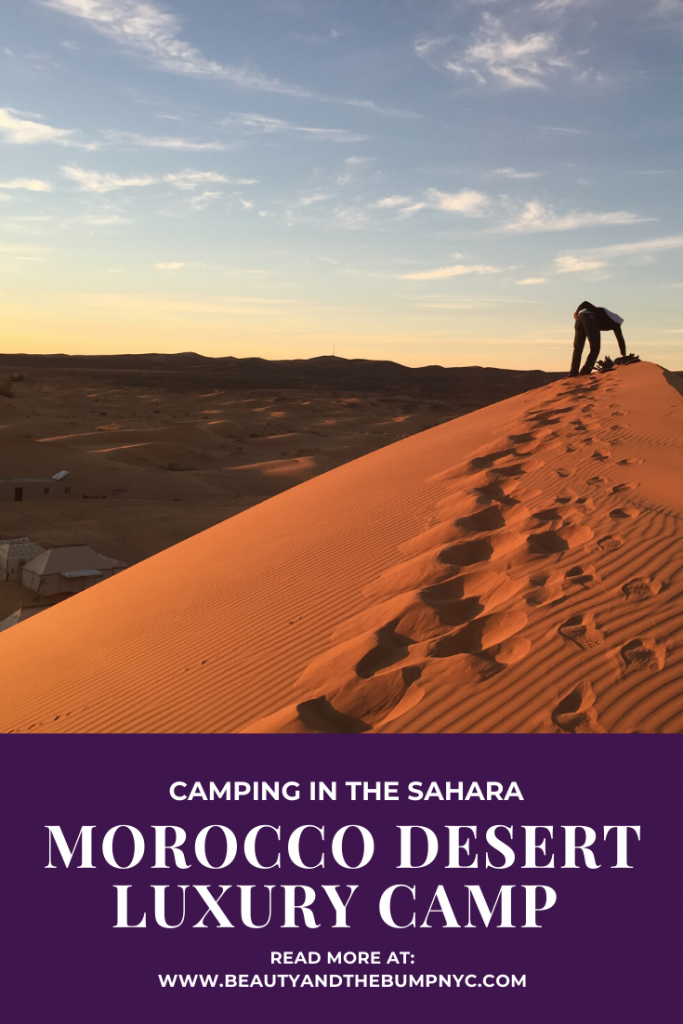 When visiting Morocco, don't miss the chance to camp in the Sahara Desert at the Desert Luxury Camp