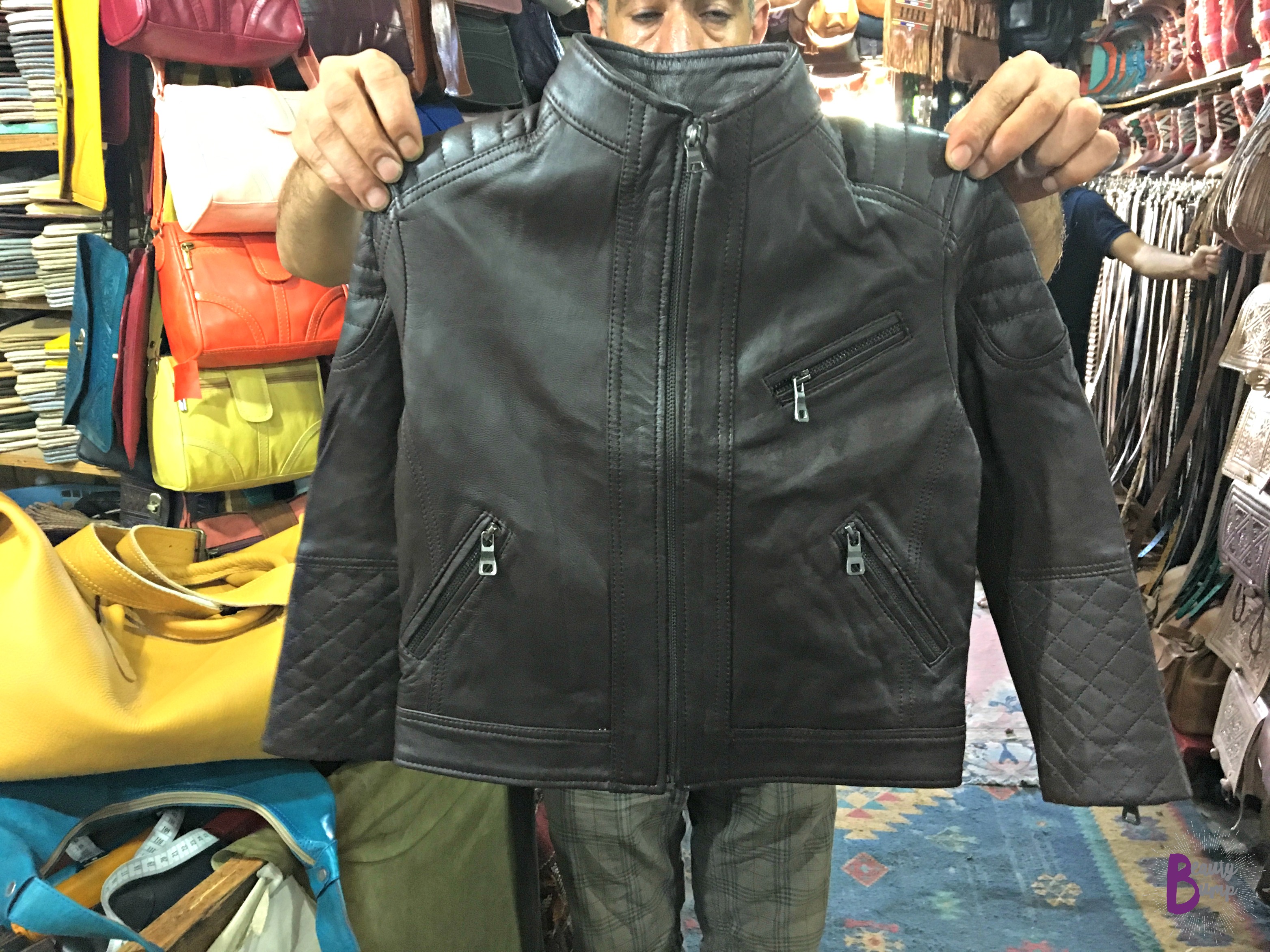 Moroccan Shopping Leather Jacket