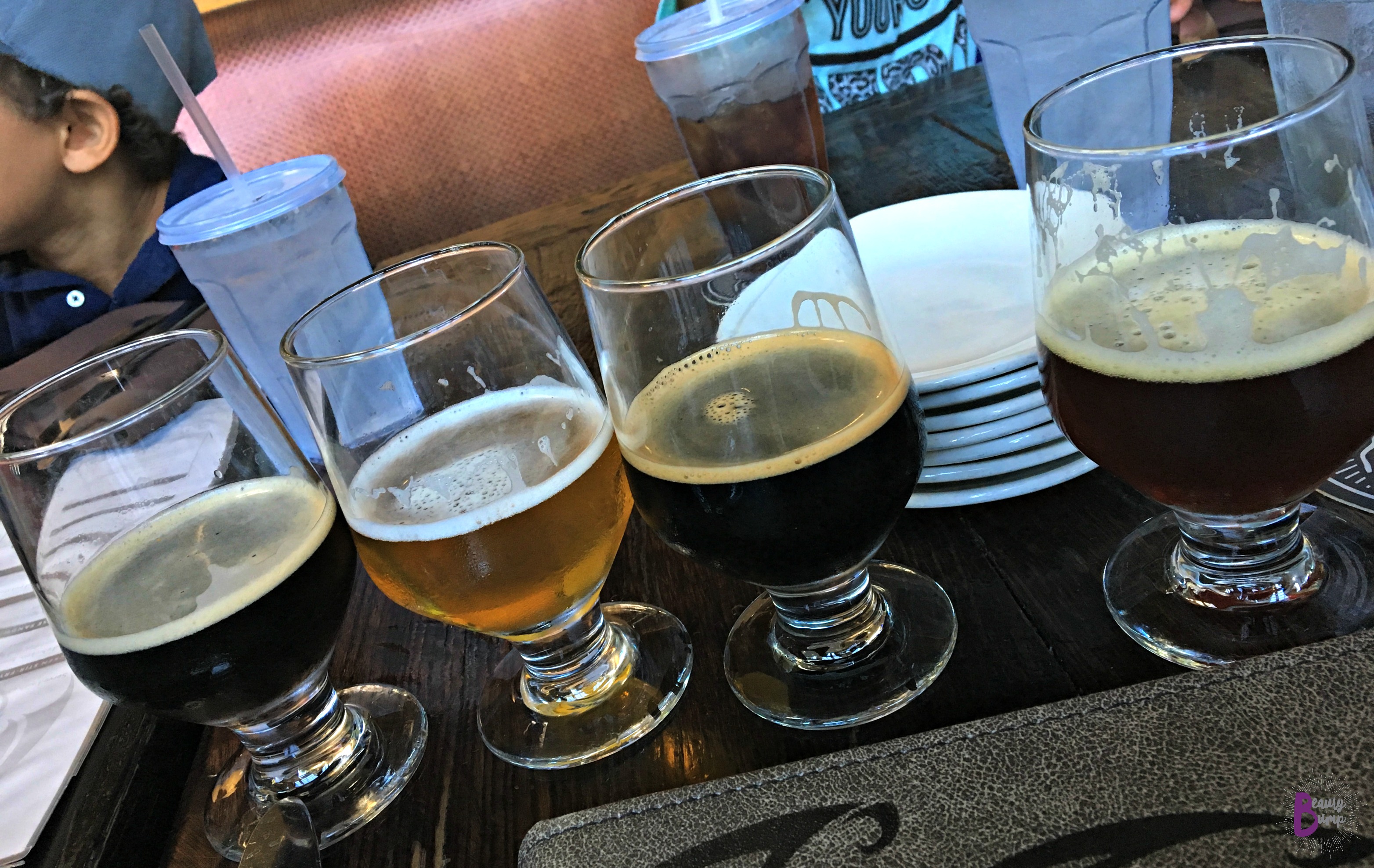 Good Food and Even Better Beer in San Diego_Stone brewing Flight of beers