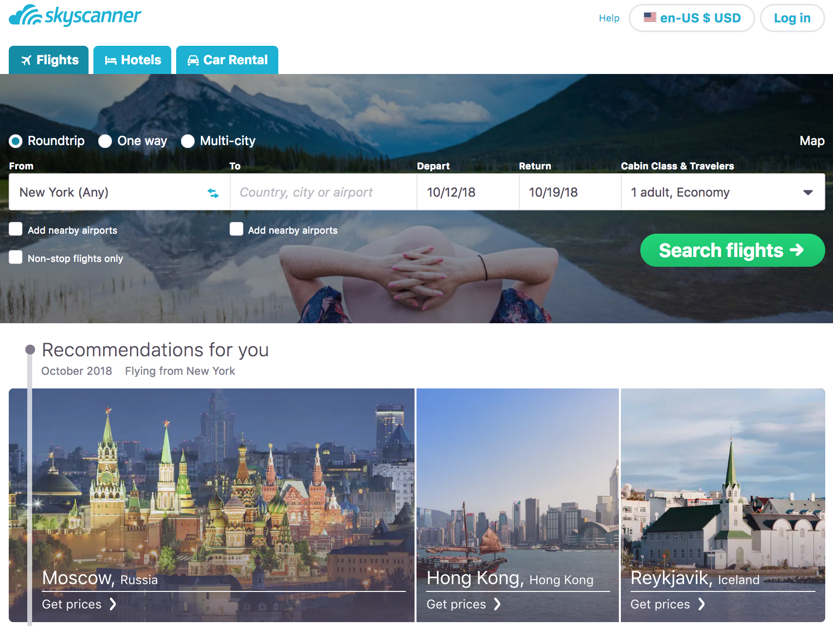 Skyscanner to find the best travel deals