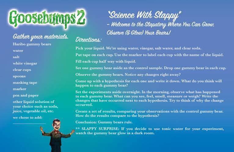 Science with Slappy Goosebumps 2 Movie