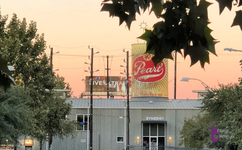 Pearl Brewing Company San Antonio seen from the City Sightseeing San Antonio bus