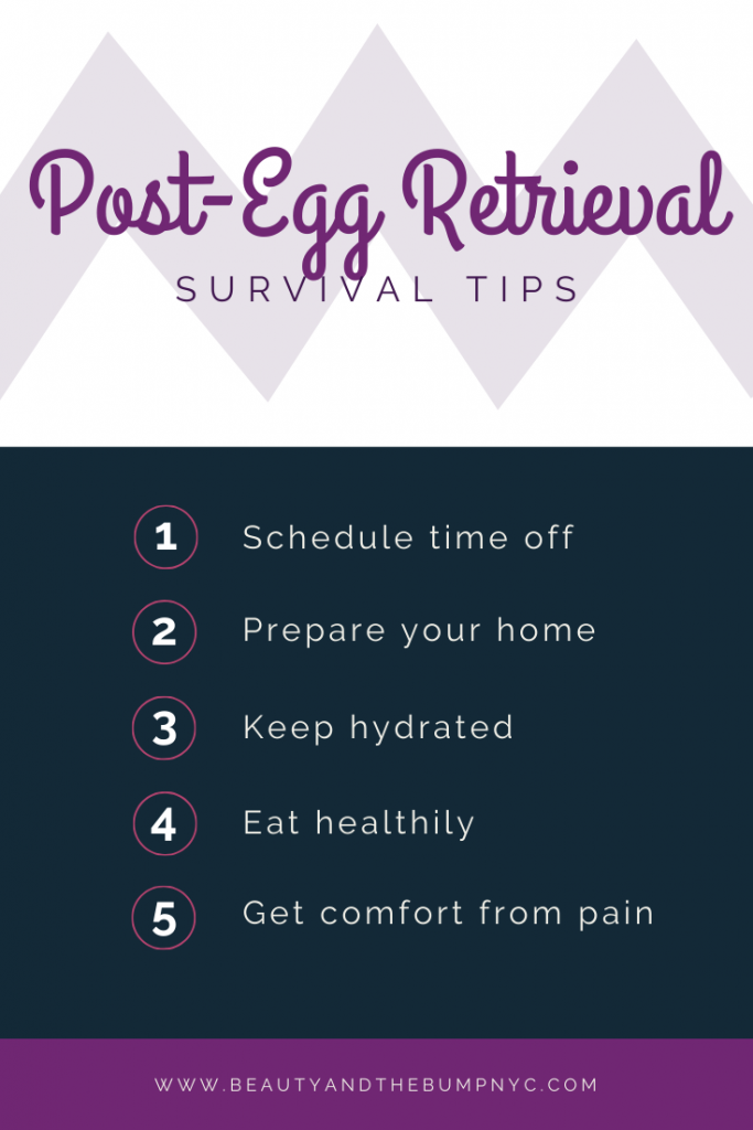 5 Tips to survive post IVF egg retrieval 