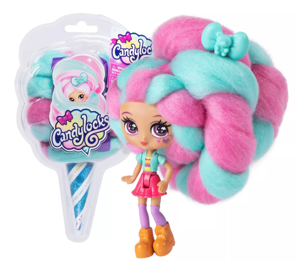CandyLocks scented dolls are great for endless roleplaying fun. Candylocks dolls have soft, cotton candy hair with a yummy scent. The unique texture of her hair lets you create several hairstyles. Whether it's a bun, ponytails or braids, your cutie is sure to have a whole lot of fun. This cute doll comes with accessories like hair twirlers, a hairbrush as well as ornaments.