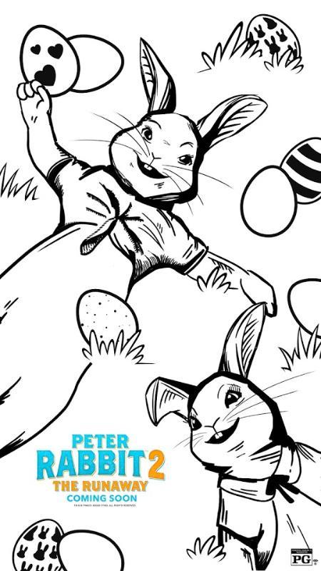 Peter Rabbit 2: The Runaway fun screen-free coloring activities to do as a family or for kids to have screen-free time while parents are doing their work. #PeterRabbit2