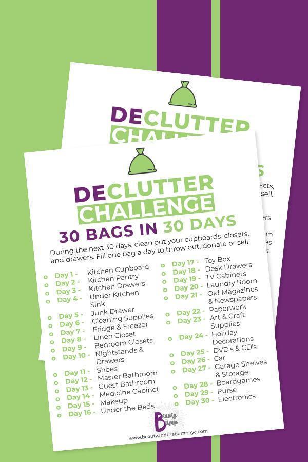I’m trying a 30 day declutter challenge. I will be getting rid of 30 bags of items in 30 days. I invite you to join in, too! #declutter #cleaning #springcleaning