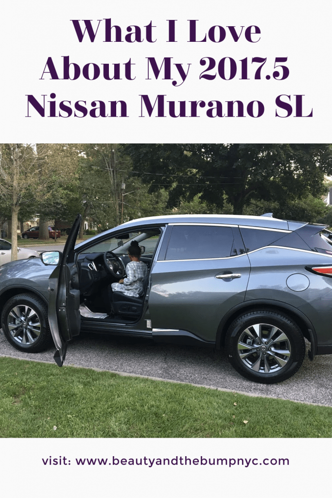 The 2017 Nissan Murano SL is a great 2-row mid-size SUV As a family who often road trips, the interior – seating, legroom - makes for comfortable long drives. The safety features make me feel confident when on the road either whether I am driving to work or dropping my daughter off to school.
