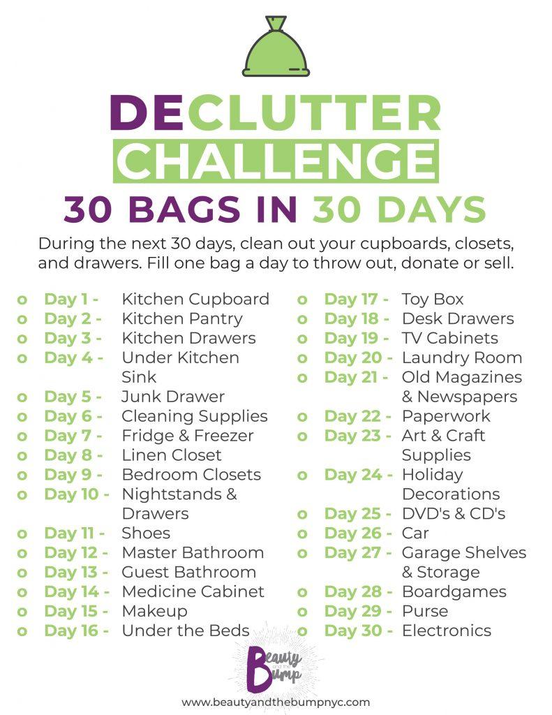 I’m trying a 30 day declutter challenge. I will be getting rid of 30 bags of items in 30 days. I invite you to join in, too! #declutter #cleaning #springcleaning