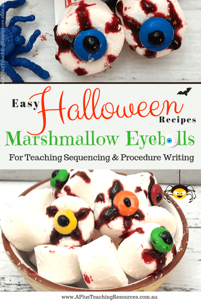 So these Marshmallow eyes are so spooky and yucky-looking 'eye' almost can't look at them See what I did there? 