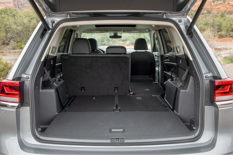 This "Swiss Army Knife" vehicle is ideal for the family on the go because you can easily switch out the seats in the middle row. The middle and back rows collapse for more cargo space. There is more cargo space in the Atlas than in any other3-row SUV in its class.