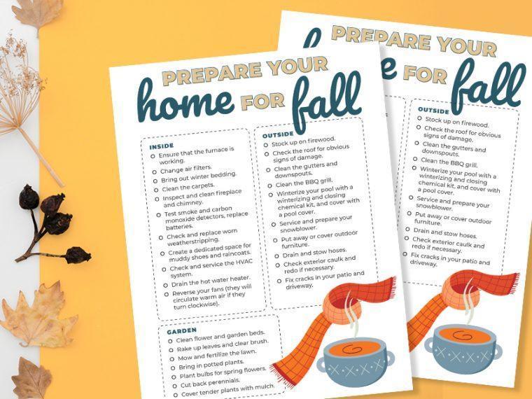 This Fall Home Maintenance Checklist features everything that homeowners should do to prepare their home for the fall.