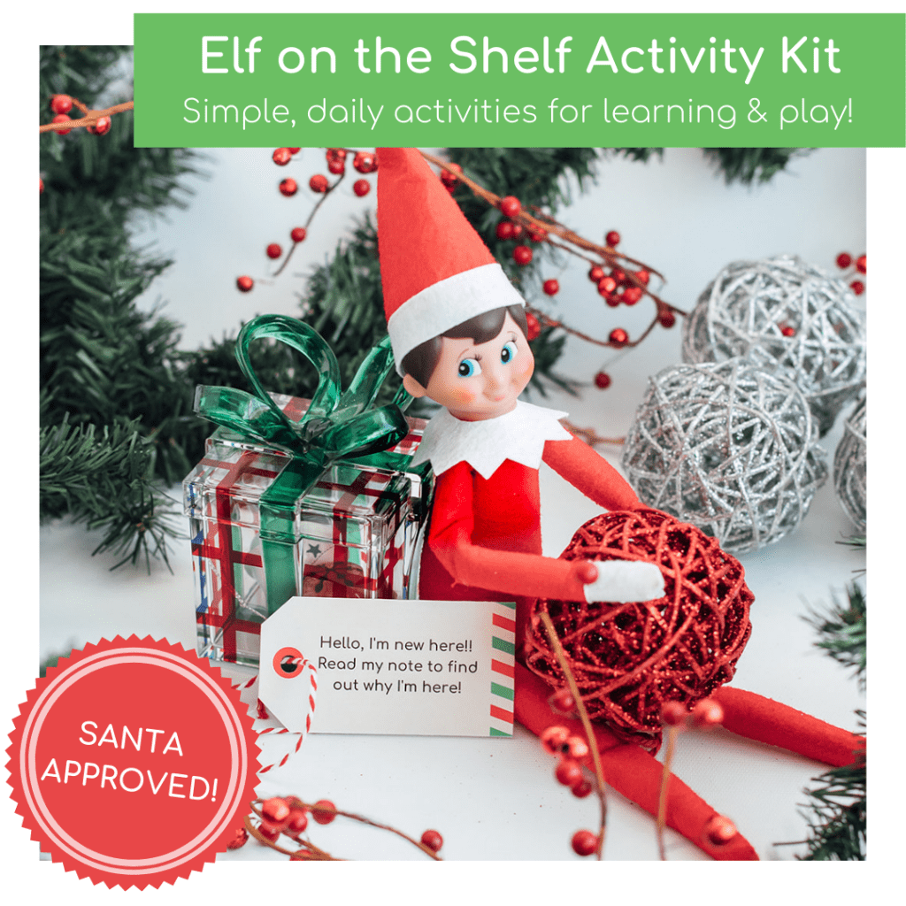 This Elf on the Shelf Activity Kit has 27 fun activities for kids