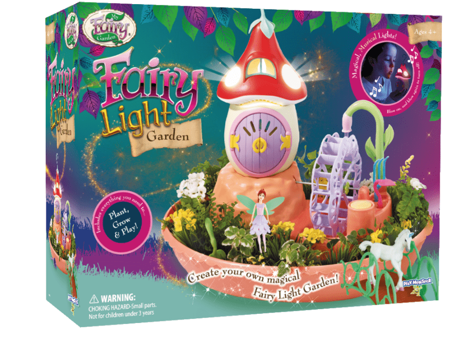 Gardening is a great way for kids to learn about the environment, the science behind how plants grow, as well as responsibility, caretaking, independence, and environmental awareness. The Playmonster My Fairy Garden Light Garden is the perfect way to ease future gardeners (or botanists) ages 4+ into the world of plants. With this enchanting garden set kids use their imagination and interact with it - planting seeds, and caring for their garden, all while setting up and playing with adorable fairies, woodland friends and accessories.