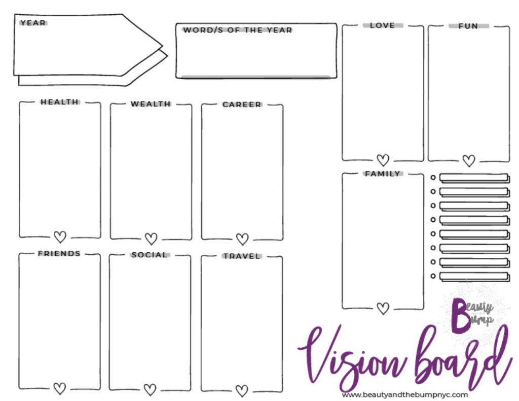 Vision Board Printable Template