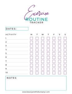 Glow-Up Challenge Tracker for New Health and Beauty Routines