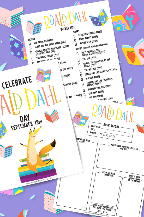 This Roald Dahl Story Day bucket list & book report is perfect for Roald Dahl fans and will help encourage reading and develop creativity.