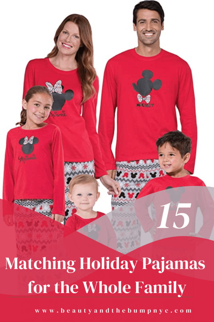 Themed professional pajamas photos are a fun family tradition that has been growing lately. Sitting around the house watching movies sipping hot chocolate with everyone nestled up in their matching sleepwear is a fun way to celebrate. If you like solids or plaids or full print, there is something for everyone in this roundup.