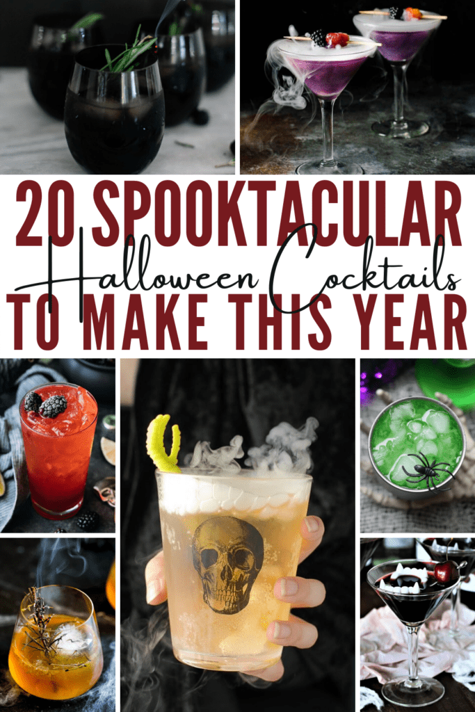 Make your next adult halloween party a hit. If you're looking for some Halloween cocktail inspiration, check this roundup of 20 Spooktacular Halloween Cocktails for your next soiree!