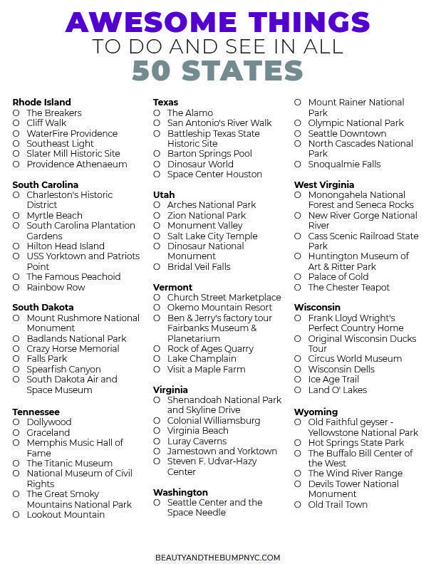 LIST OF THINGS TO DO IN 50 STATES RHODE ISLAND