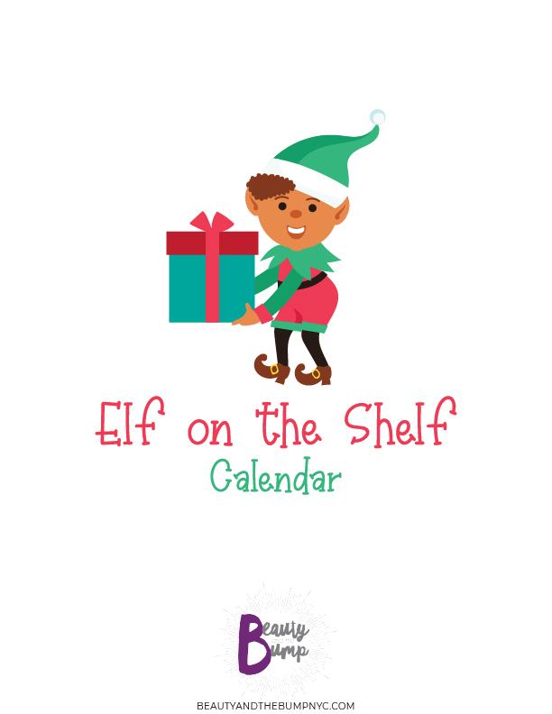Elf on the Shelf Ideas calendar. Things to do every day until Christmas