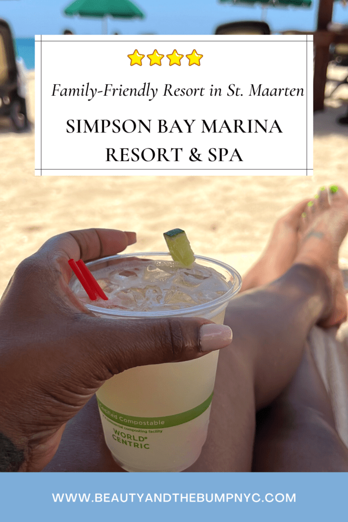 Margarita from Coco Beach Bar at Simpson Bay Marina Resort & Spa during family vacation