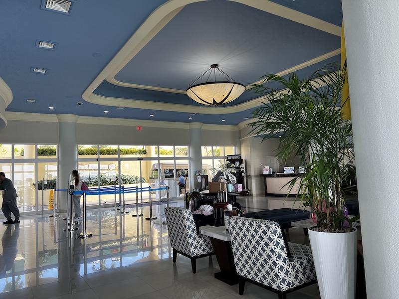 The lobby of the family-friendly resort - Simpson Bay Marina Resort and Spa