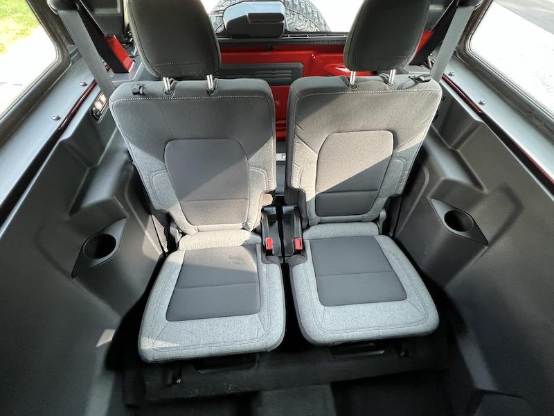 2-door Bronco Sasquatch Package Rear Passenger Seating LATCH