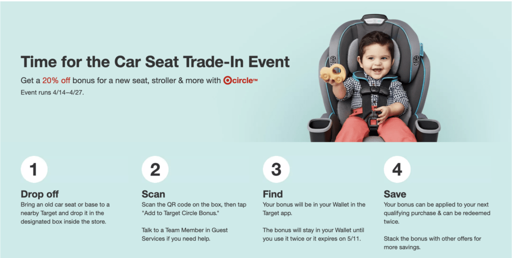 Target Car Seat Trade in event 2024