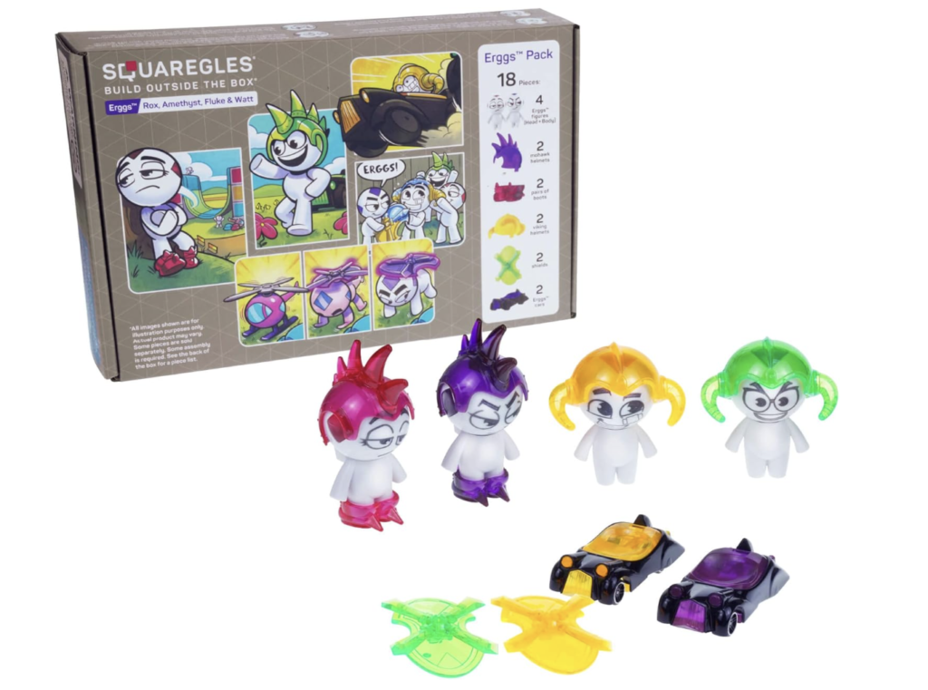 My daughter absolutely adores her Squaregles Character Packs (Oggs & Erggs), and I have to admit, they're pretty fun for me too! These sets really spark her imagination, and they're so easy to pack for trips—toss them in a Ziploc bag to keep everything organized in her backpack.