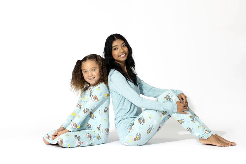 Bellabu Bear Bamboo pajamas for back-to-school mommy and me pajamas.