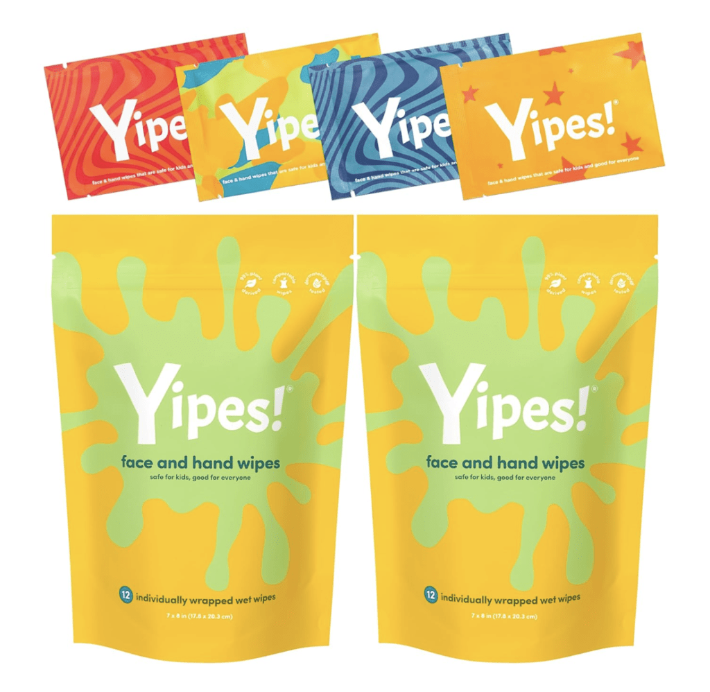 Yipes Wipes Hypo allergenic