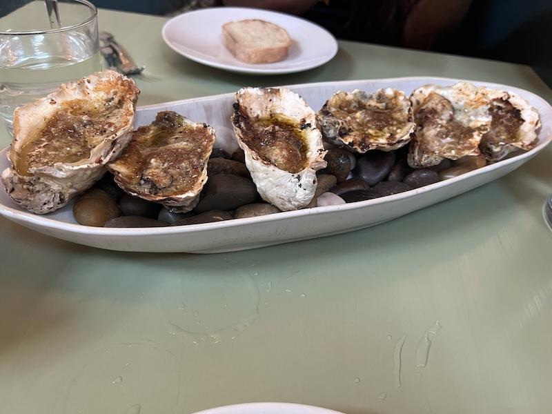 Strange Delight Brooklyn review Chargrilled oysters appetizer perfect for girls night out